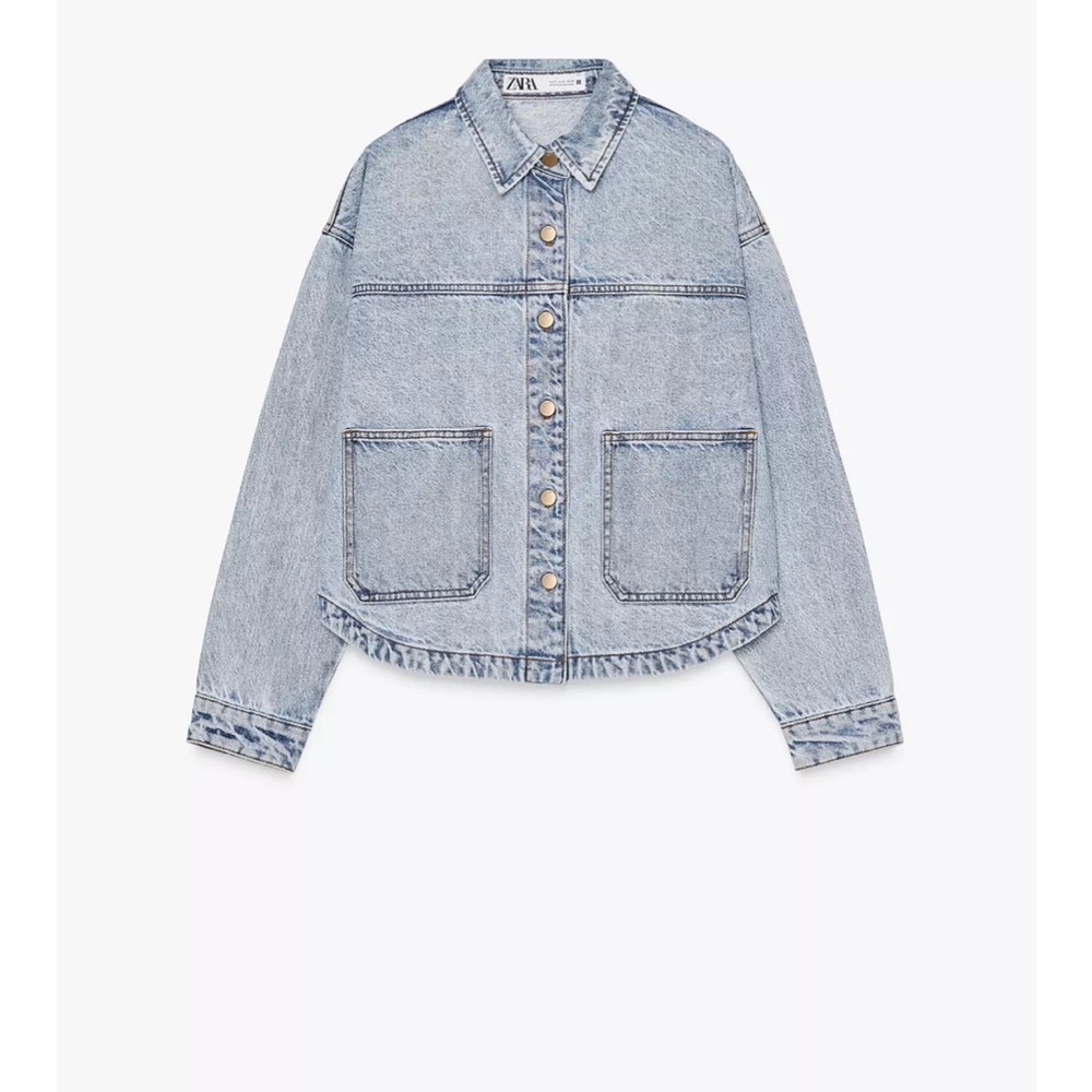 Zara Z1975 Pocketed Denim Jacket